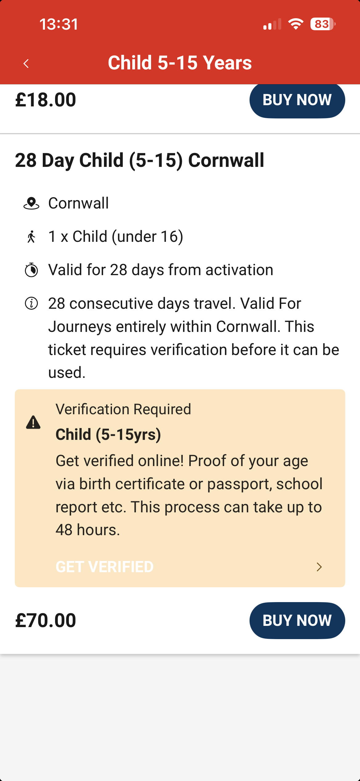 5 15years 28day ticket