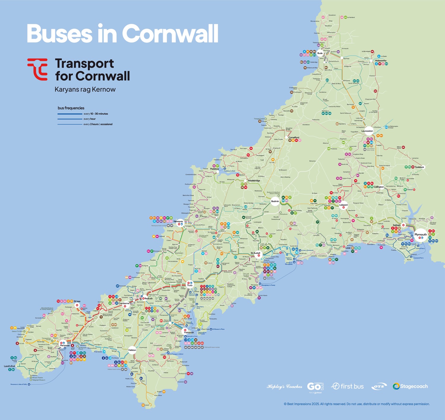 Cornwall network map