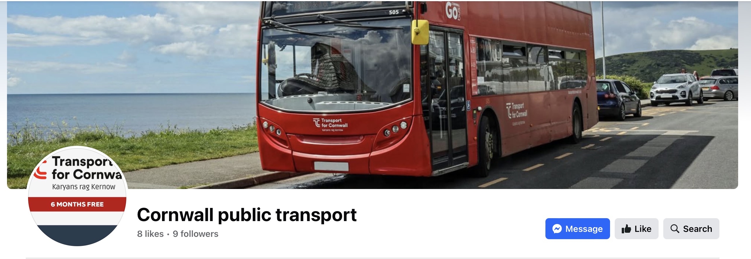 Cornwall public transport Facebook