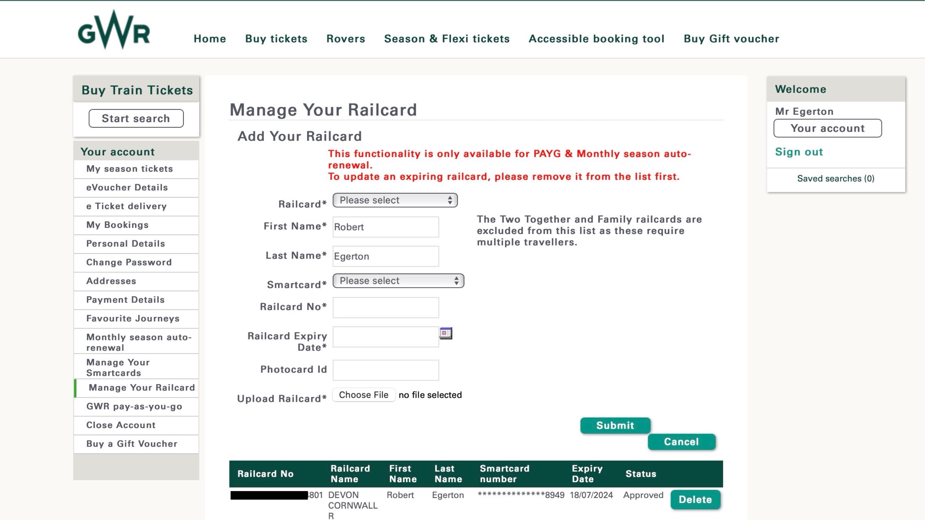 Manage railcard-screenshot